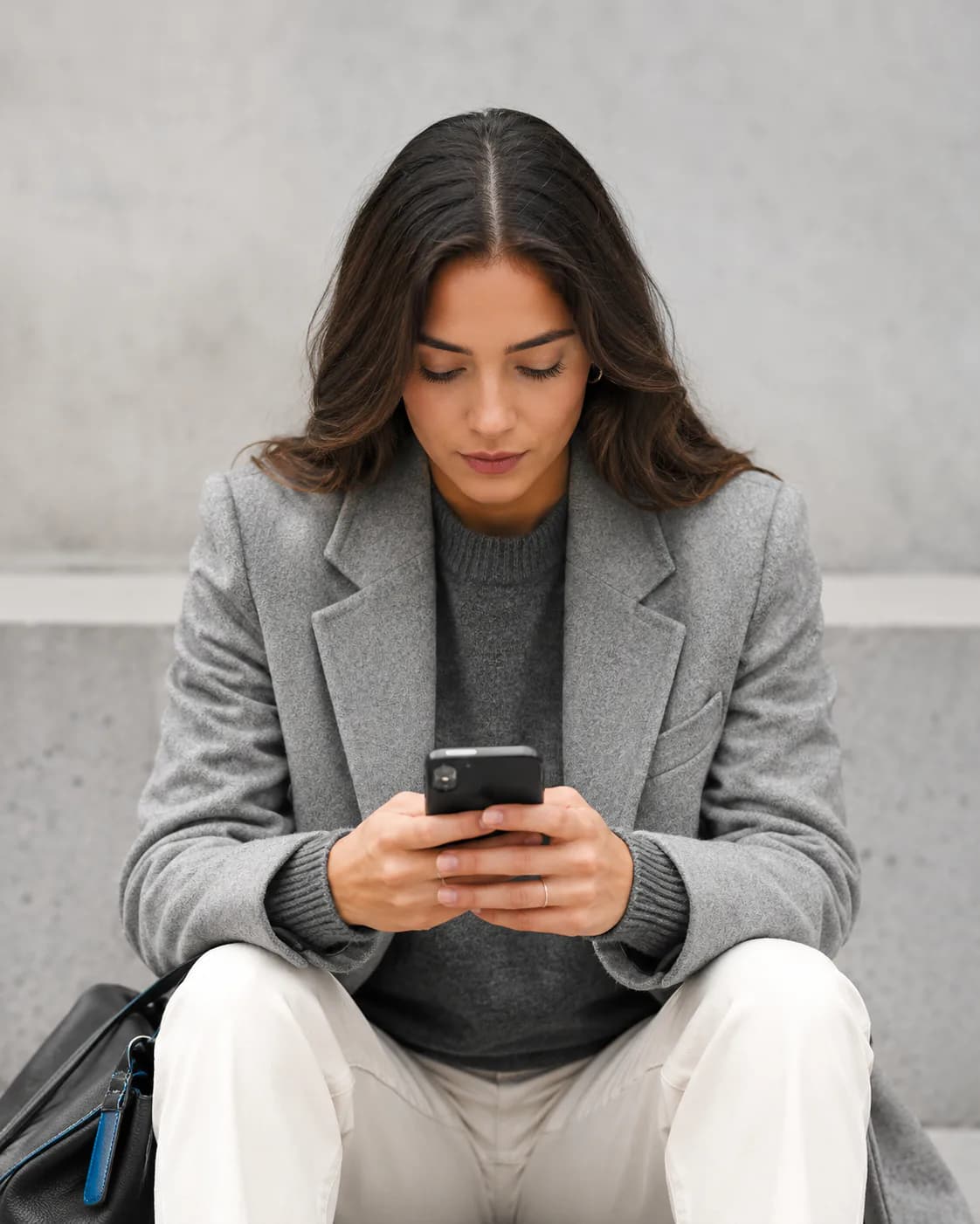 Woman using her phone